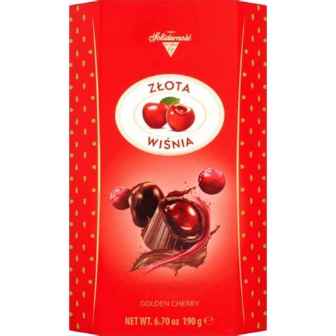 Solidarnosc Golden Cherry Chocolates In Liqueur 190g Compare Prices