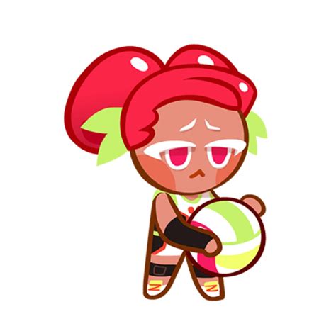 cherry ball cookie . . ★ | Phone themes, Cookie run, Art reference