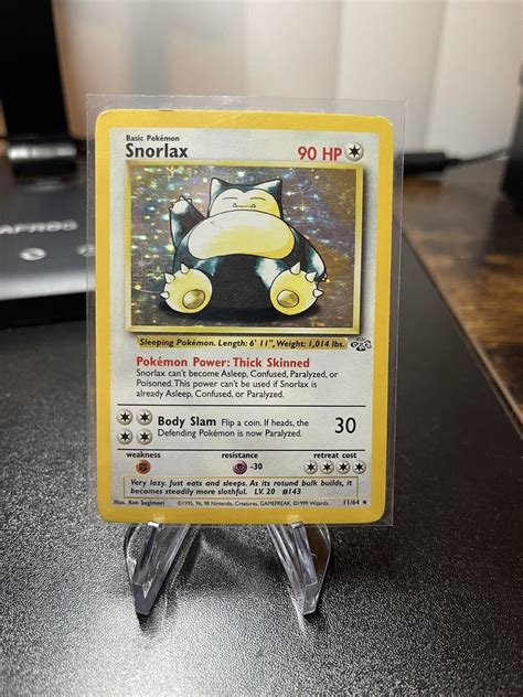 Pok Mon Tcg Snorlax Jungle Holo Unlimited Holo Rare Ebay