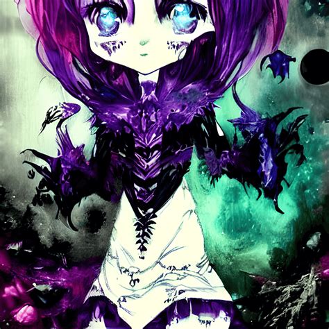 Mystical Chibi Vampire · Creative Fabrica