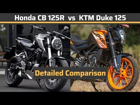 2020 Honda CB 125R Vs KTM Duke 125 Detailed Comparison Duke 125 Vs CB