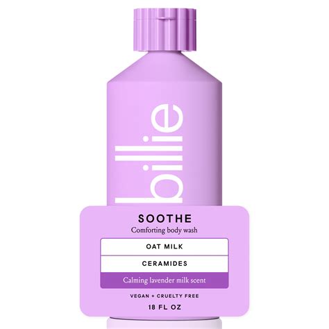 Billie Soothe Comforting Womens Body Wash Fl Oz Calming Lavender