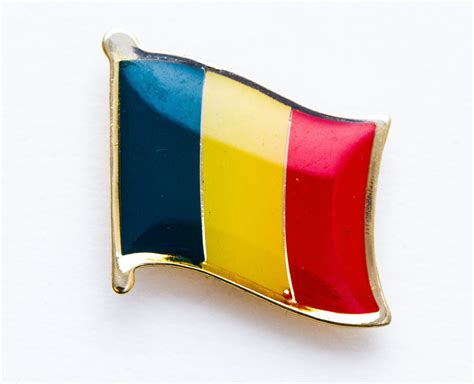 Romania Lapel Pin Flag Matrix