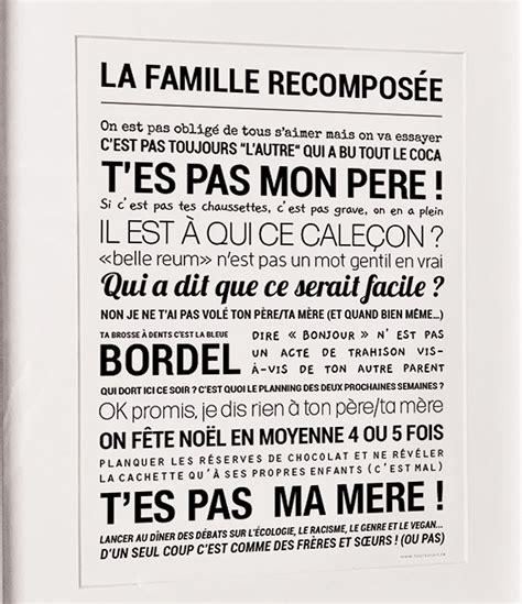 LA FAMILLE RECOMPOSEE Tout Est Dit