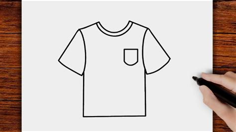 Comment dessiner un t shirt simple méthode facile YouTube