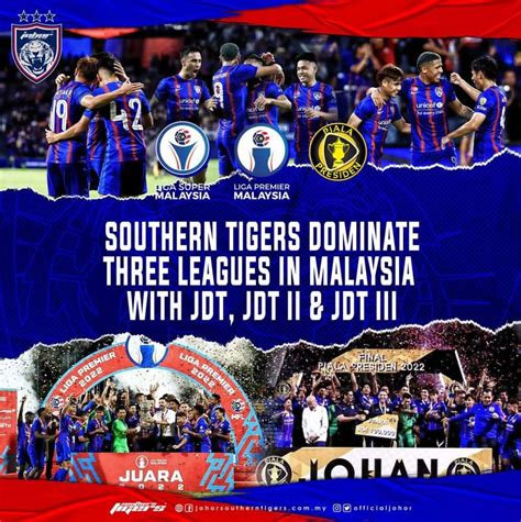 SOUTHERN TIGERS DOMINATE THREE LEAGUES IN MALAYSIA WITH JDT JDT II