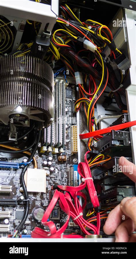 internal hard drive  custom desktop computer stock photo alamy