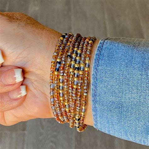 Beaded Wrap Bracelet Etsy