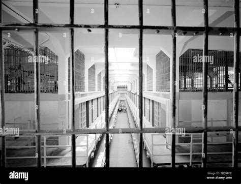 Alcatraz, Cell Block B and Cell Block C, 1986 Stock Photo - Alamy