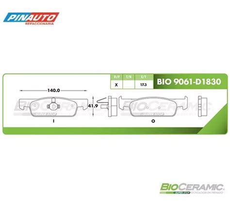 Balatas Delanteras Renault Logan 2015 2016 2017 2018 Ceramic