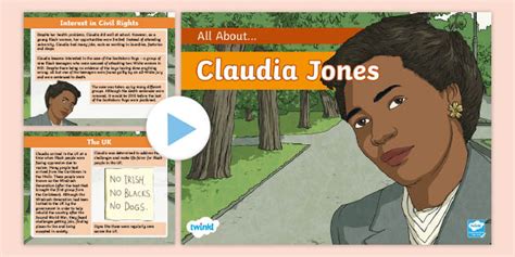 Ks All About Claudia Jones Ppt Teacher Made