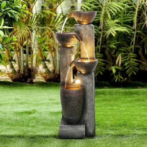 40 4 Tier Pots Outdoor Garden Water Fountain For Yard Etsy