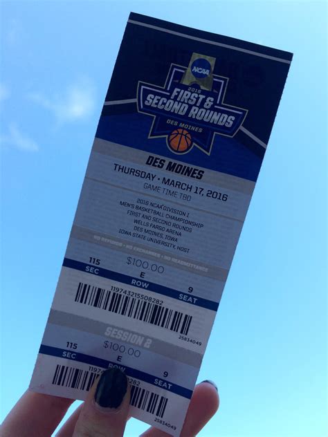 NCAA Tournament Ticket – Journey With J