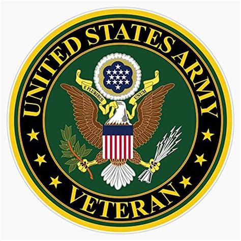 Amazon Round U S Army Veteran Sticker United States Vinyl Vet