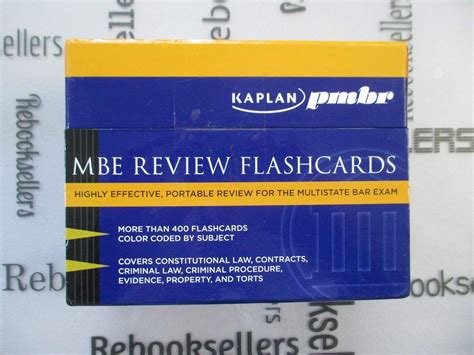 Amazon Kaplan PMBR MBE Review Flashcards 9781607141044 Kaplan