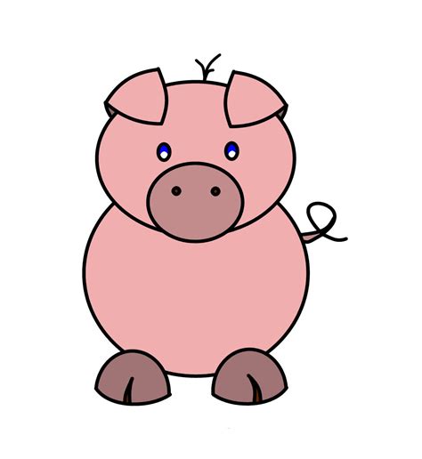 How To Draw A Cute Cartoon Pig