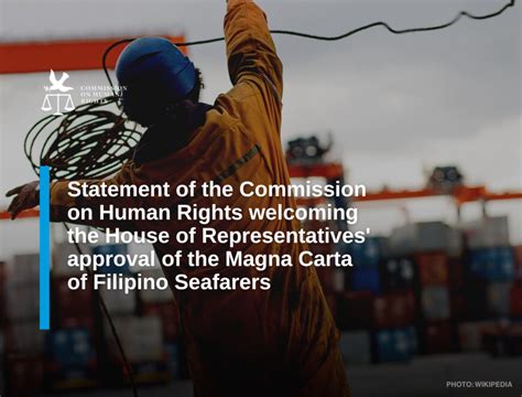 Magna Carta Of Filipino Seafarers Commission On Human Rights Philippines