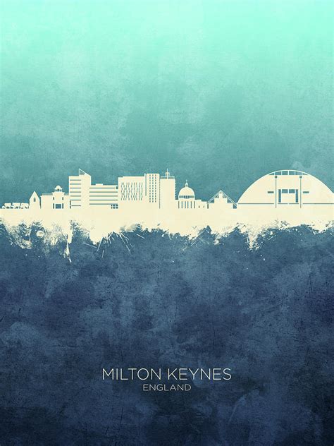 Milton Keynes England Skyline Digital Art By Michael Tompsett