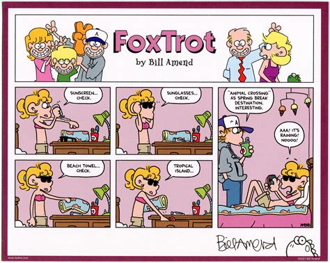 Island Girl Signed Print Foxtrot Comic By Bill Amend The Foxtrot