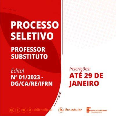 Edital Para Processo Seletivo De Professores Substitutos Publicado