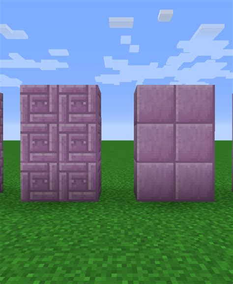 Chiseled Purpur Block/ Polished Purpur Block : r/minecraftsuggestions