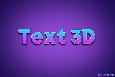 3D gradient text effect online free