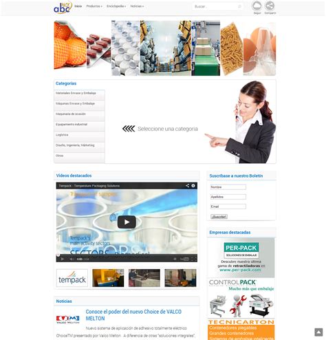 Abc Pack el portal líder del embalaje estrena nueva Web Abc Pack