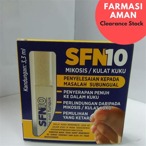 Ubat Kulat Kuku Sfn10 Nail Mycosis Nail Fungus 33ml Shopee Malaysia