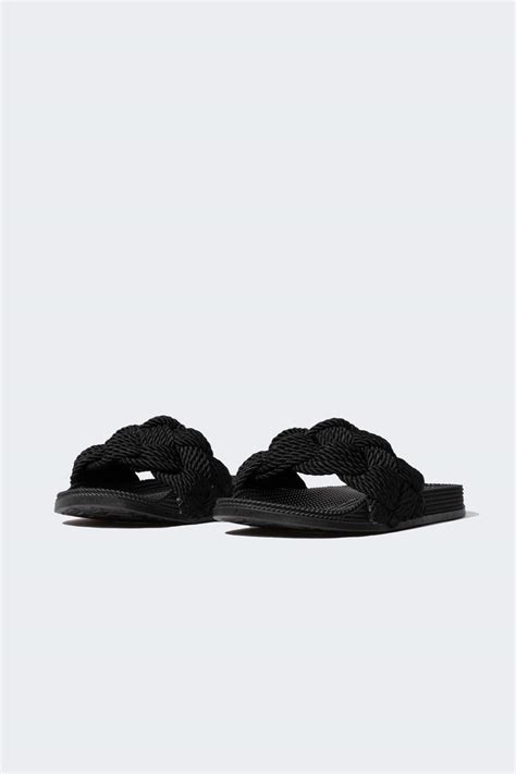 Black WOMAN Woman High Sole Single Strap Slippers 3082924 DeFacto