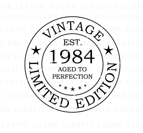 Vintage Limited Edition Circle Svg Th Birthday Vintage Circle