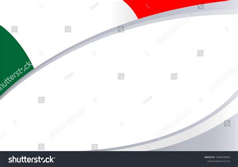 Italian Flag Wave Pattern Frame Banner Stock Vector (Royalty Free ...