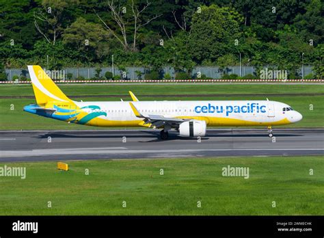 Cebu Pacific Airbus A Aircraft Landing Plane Of Cebu Air Pacific