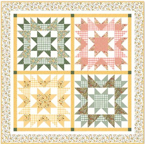 Homemade Sunflowers Quilt Kit By Echo Park Paper Co Riley Blake