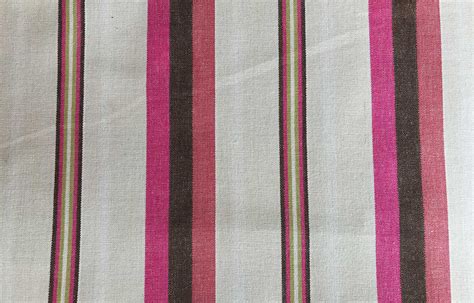 Pink And Cream Striped Fabric 100 Cotton 145cm Wide The Stripes Company Uk