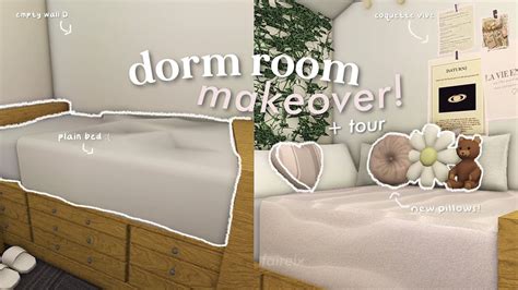 College Chronicles Pt 3 Dorm Room Makeover Tour Bloxburg