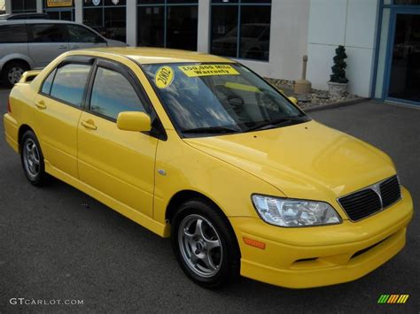 2002 Lightning Yellow Mitsubishi Lancer Oz Rally 20996214 Photo 20 Car Color