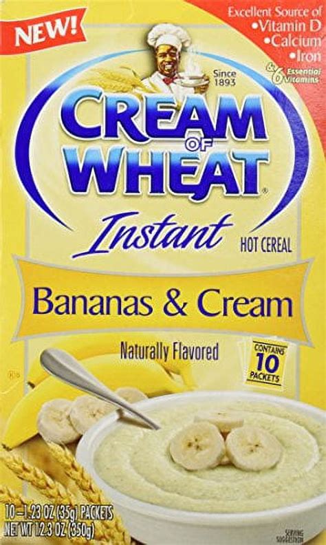 Cream Of Wheat Instant Hot Cereal Flavored Bananas And Cream Individual Packs 1 23 Ounce 10