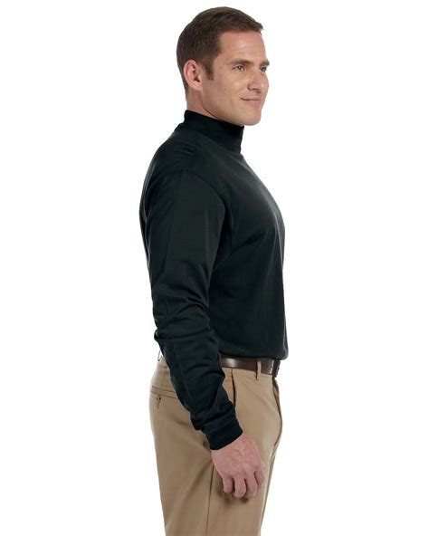 Devon Jones D Adult Sueded Cotton Jersey Mock Turtleneck