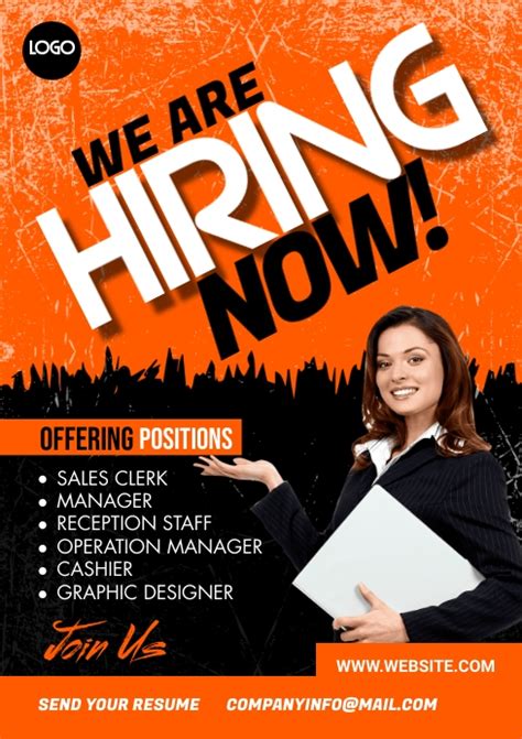 Copy Of Hiring Flyer Flyer Template Postermywall