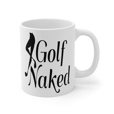 Golf Naked Mugs Logo Ceramic Mugs Funny Golf Sayings Tee Time Humor