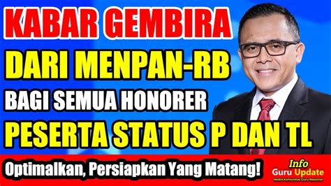 Selamat Kabar Gembira Bagi Honorer Peserta P K Status P Dan Tl Teknis