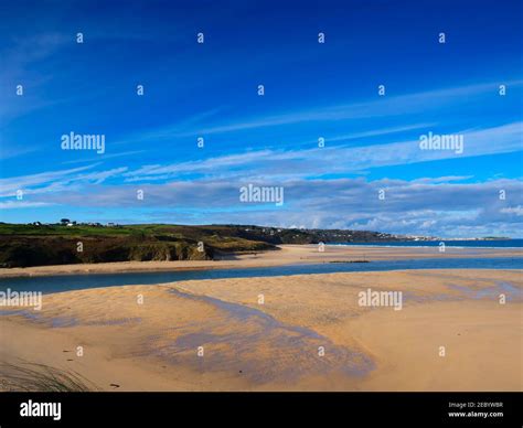 Hayle Estuary Cornwall Riviere Sands At The Mouth Of The Estuary