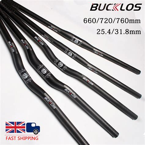 Bucklos Mm Carbon Fiber Handlebar Bmx Mountain Bike Matt Riser