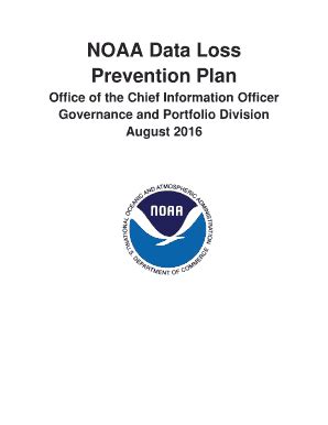 Fillable Online Cio Noaa Noaa Data Loss Prevention Plan Noaa Office