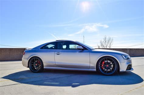 Magnetic Silver Audi S Shod In Matte Black Vorsteiner Wheels Carid