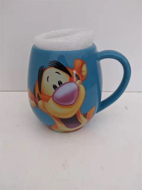 Disney Churchill Winnie The Pooh Tigger Blue Ceramic Barrel Tea