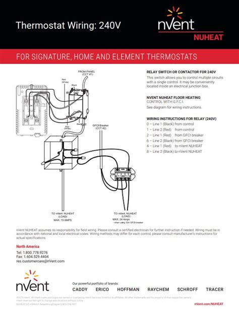 wiring a nuheat thermostat multiple - Diagram Board