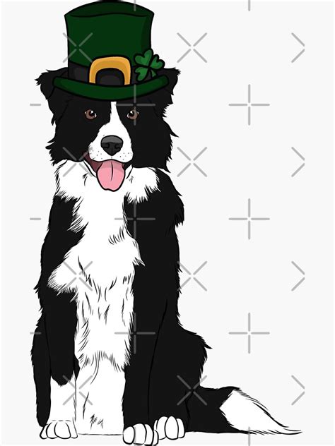 Irish Border Collie Sticker For Sale By Rmcbuckeye Redbubble