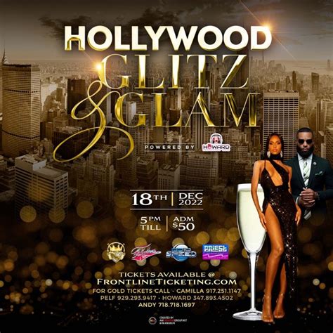 HOLLWOOD GLITZ AND GLAM Tickets Frontline Ticketing