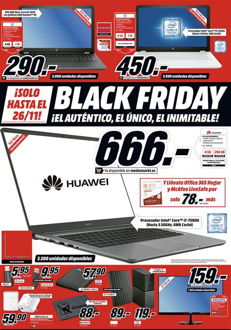 Ofertas del catálogo Media Markt Black Friday 2017